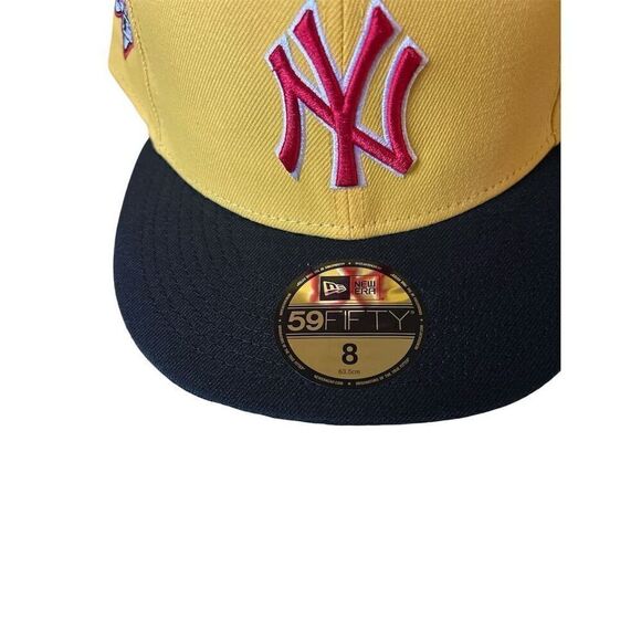 New Era NY Yankees 59FIFTY Fitted Hat Size 8 Multicolor 2000 WS Patch - Picture 3 of 8